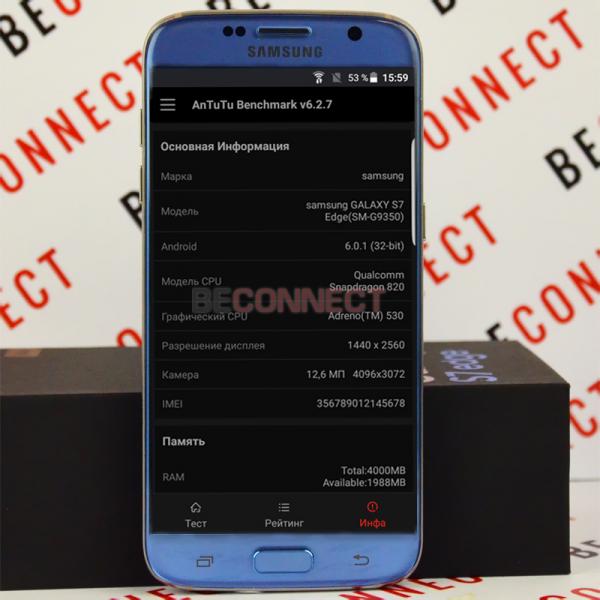 Купить китайский Samsung Galaxy S7 Edge Blue Coral, цена, отзывы